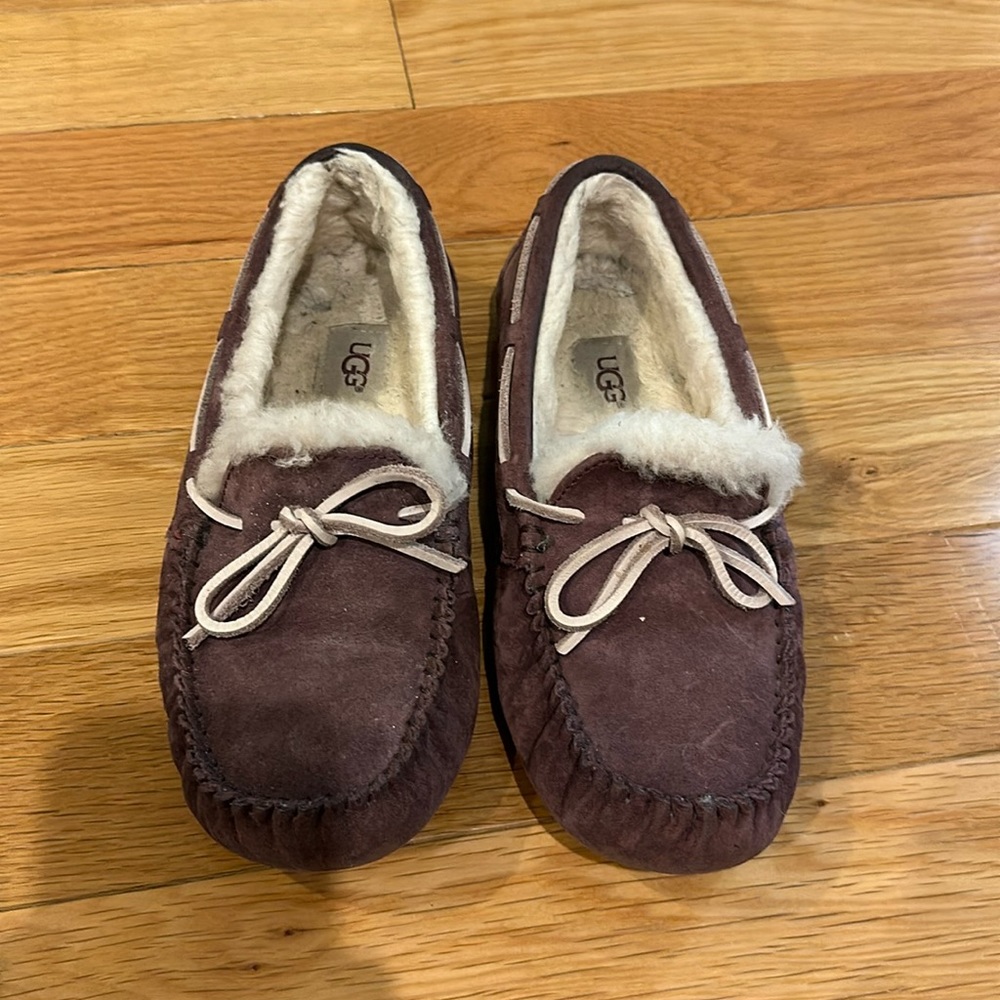 Purple UGG slippers
